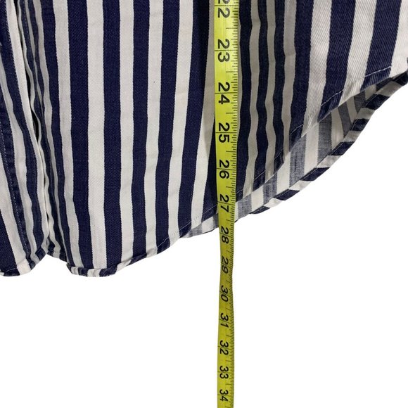 Vintage 90s Stars and Stripes Americana Button Up Long Sleeve Top Medium - Picture 7 of 8